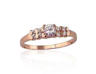 Punasest kullast sõrmus Diamond Sky "Khonsu II", proov 585 DS01G292 hind ja info | Sõrmused | kaup24.ee