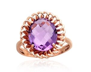 Punasest kullast sõrmus Diamond Sky "Royal Amethyst", proov 585 DS01G386 hind ja info | Sõrmused | kaup24.ee