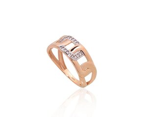 Золотое кольцо "Прометей III" из красного золота 585 пробы DS01G666 цена и информация | Кольцо | kaup24.ee