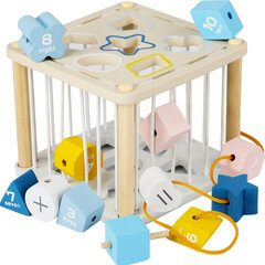 Puidust sorteerimiskuubik цена и информация | Игрушки для малышей | kaup24.ee