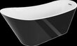 Vann Mexen Alta, 170 x 75 cm, White/Black+Chrome hind ja info | Vannid | kaup24.ee