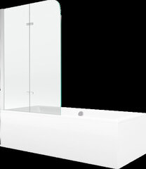 Vonia Mexen Cube su apdaila ir stiklo sienele, 170x80 cm + 80 cm, white+II/chrome цена и информация | Ванночки | kaup24.ee