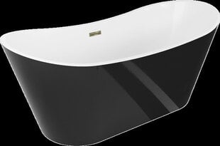 Vonia Mexen Montana, 170 x 80 cm, White/Black+Gold цена и информация | Ванны | kaup24.ee
