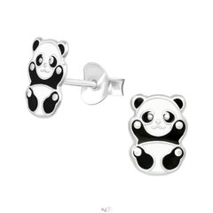 Hõbedased kõrvarõngad lastele Panda karu A4S39818 hind ja info | Laste aksessuaarid | kaup24.ee