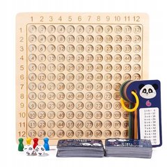 Деревянная мозаика таблицы умножения, 29x28x2 см. цена и информация | Развивающие игрушки | kaup24.ee