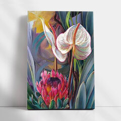 Numbrite järgi maalimine raamiga TM Varvikas - Tropical bouquet, 30x40 cm цена и информация | Живопись по номерам | kaup24.ee