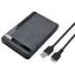 Ketta korpus Must USB 3.2 5GB edastus цена и информация | Väliste kõvaketaste ümbrised | kaup24.ee