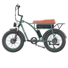 Электровелосипед Gogobest GF750, 20", зеленый, 1000Вт, 17,5Ач цена и информация | Электровелосипеды | kaup24.ee