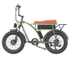 Электровелосипед Gogobest GF750, 20", армейский зеленый, 1000Вт, 17,5Ач цена и информация | Электровелосипеды | kaup24.ee