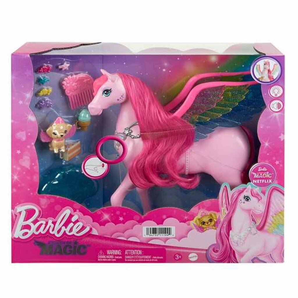 Barbie® Roosa pegasus filmist A Touch of Magic HLC40 цена и информация | Tüdrukute mänguasjad | kaup24.ee