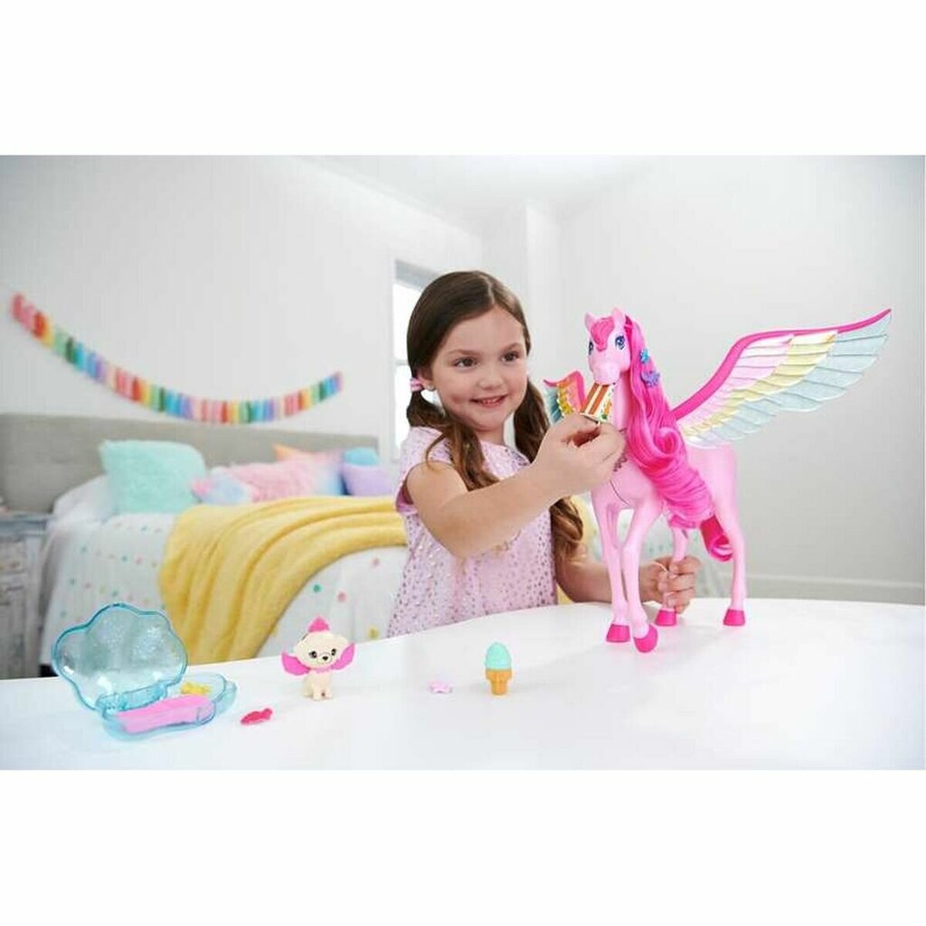 Barbie® Roosa pegasus filmist A Touch of Magic HLC40 hind ja info | Tüdrukute mänguasjad | kaup24.ee