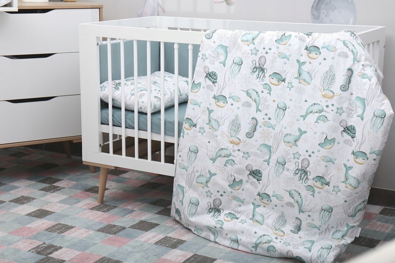 Babymam laste voodipesukomplekt 135x100, 2 osa цена и информация | Beebide ja laste voodipesu | kaup24.ee