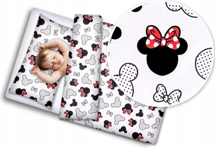 Babymam laste voodipesukomplekt Minnie hiir, 135x100cm, 2 osa цена и информация | Beebide ja laste voodipesu | kaup24.ee