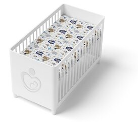 Babymam voodilina kummipaelaga, 120x60 цена и информация | Детское постельное бельё | kaup24.ee