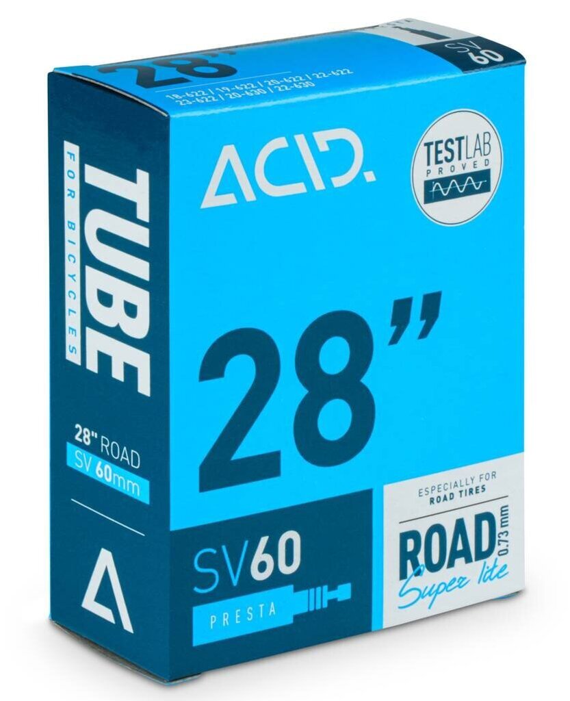 Jalgratta sisekumm Acid Road Super Lite SV, 60 mm, must цена и информация | Jalgratta sisekummid ja rehvid | kaup24.ee