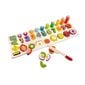Puidust sorteerija puuviljade ja numbritega Kruzzel 22607 цена и информация | Arendavad mänguasjad | kaup24.ee
