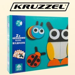 Деревянный пазл Kruzzel 22426 цена и информация | Развивающие игрушки | kaup24.ee