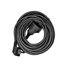 Удлинительный кабель EDM Гибкий 3 x 1,5 mm Чёрный 15 m цена и информация | Удлинители | kaup24.ee