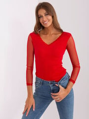 Pluus naistele Rue Paris, punane hind ja info | Naiste pluusid, särgid | kaup24.ee