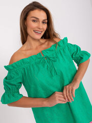 блузка lk-bz-509314.83 белый/зеленый цена и информация | Женские блузки, рубашки | kaup24.ee