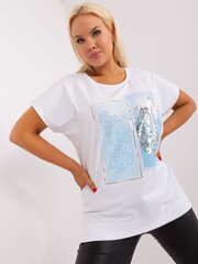 блузка rv-bz-8863.88 белая/синяя цена и информация | Женские блузки, рубашки | kaup24.ee