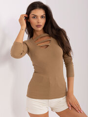 блуза em-bz-hs-21-516.39p темно-бежевая цена и информация | Женские блузки, рубашки | kaup24.ee