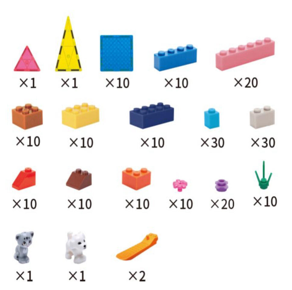 KEBO magnetelemetidega ehituskomekt, 206-osa hind ja info | Poiste mänguasjad | kaup24.ee