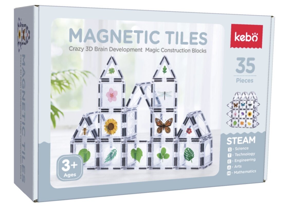 Kebo magnetklotsid, 35-osaline hind ja info | Klotsid ja konstruktorid | kaup24.ee
