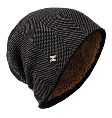 Мужская зимняя шапка GF117 коричневого цвета цена и информация | Мужские шарфы, шапки, перчатки | kaup24.ee