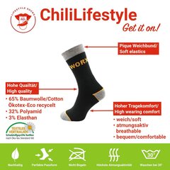 Sokid meestele ChiliLifestyle, mustad, 3 paari цена и информация | Мужские носки | kaup24.ee