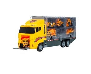 Игрушечный грузовик с 6 машинками Kruzzel цена и информация | Развивающий мелкую моторику - кинетический песок KeyCraft NV215 (80 г) детям от 3+ лет, бежевый | kaup24.ee