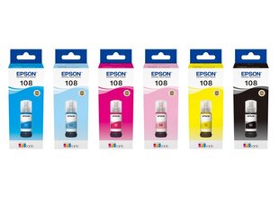 Epson EcoTank 108 (BK/C/M/Y) hind ja info | Tindiprinteri kassetid | kaup24.ee