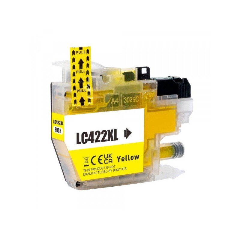 Brother LC422XL (LC422XLY) Yellow hind ja info | Tindiprinteri kassetid | kaup24.ee
