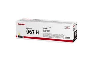 Canon 067H (5103C002) toner cartridge, Yellow (2350 pages) цена и информация | Картриджи и тонеры | kaup24.ee
