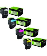 Комплект аналоговых тонеров Lexmark 802H (BK/C/M/Y) цена и информация | Картриджи для струйных принтеров | kaup24.ee