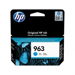 Hewlett-Packard 963 (3JA23AE) Cyan цена и информация | Hewlett Компьютерная техника | kaup24.ee