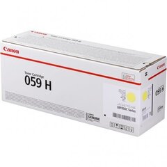 Canon 059 H Y (3624C001), Yellow цена и информация | Картриджи и тонеры | kaup24.ee