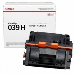 CANON CRG039H cartridge black high cap. цена и информация | Картриджи для струйных принтеров | kaup24.ee