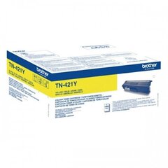 Brother Toner TN-421 Yellow 1,8k (TN421Y) цена и информация | Картриджи и тонеры | kaup24.ee