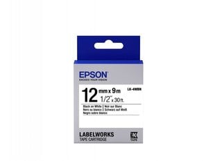 Epson Label Cartridge LK-4WBN Standard glue Black on White 12mm (9m) hind ja info | Tindiprinteri kassetid | kaup24.ee