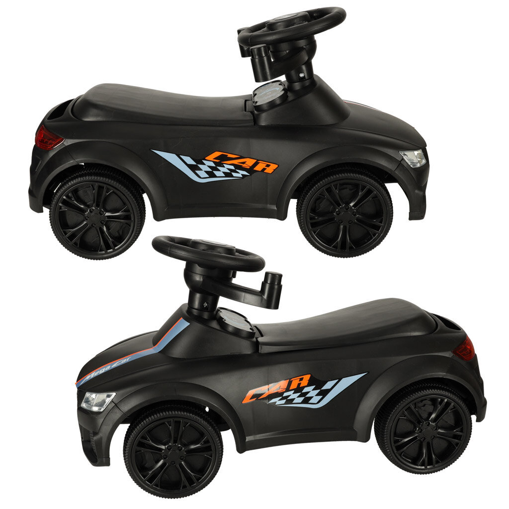 Tõukeauto koos helide ja tuledega, must hind ja info | Imikute mänguasjad | kaup24.ee