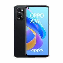 Oppo A76, 128 GB, kaks SIM-kaarti, helendav must цена и информация | Мобильные телефоны | kaup24.ee