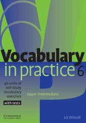 Vocabulary in Practice Level 6 (Upper Intermediate) цена и информация | Пособия по изучению иностранных языков | kaup24.ee