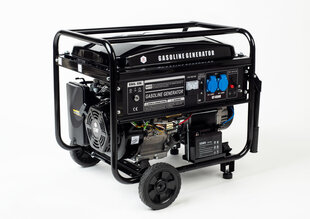 Бензиновый генератор Genetron GT6500, 5,5 кВт, 230 В, электрозапуск цена и информация | Электрогенераторы | kaup24.ee