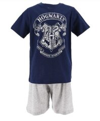 Laste pidžaam Hogwarts HarryPotter EV2032*02, tumesinine/hall 3609086172594 hind ja info | Poiste hommikumantlid ja pidžaamad | kaup24.ee