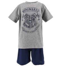 Laste pidžaam Hogwarts HarryPotter EV2032*01, tumehall/tumesinine 3609086172556 hind ja info | Poiste hommikumantlid ja pidžaamad | kaup24.ee
