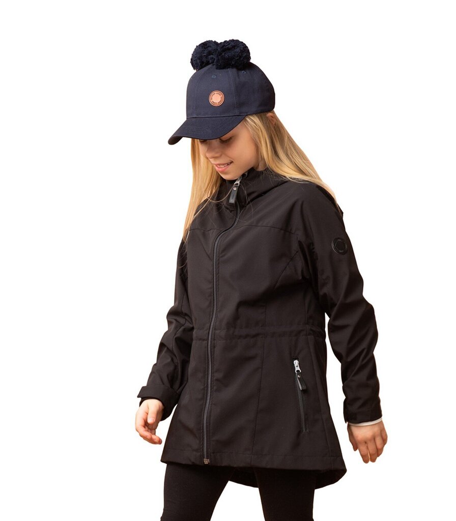 Lenne laste meriinovoodriga softshell-jope Dalila 23270*042, must 4741593328961 цена и информация | Tüdrukute joped ja mantlid | kaup24.ee