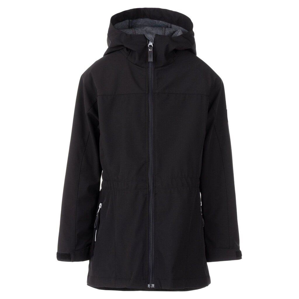 Lenne laste meriinovoodriga softshell-jope Dalila 23270*042, must 4741593328961 цена и информация | Tüdrukute joped ja mantlid | kaup24.ee