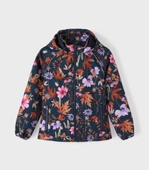 Детская куртка-софтшелл Name It, тёмно-синий /лиловый цена и информация | Куртки, пальто для девочек | kaup24.ee