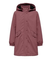 Детская куртка- дождевик Only, серо-розовый цена и информация | Куртки, пальто для девочек | kaup24.ee